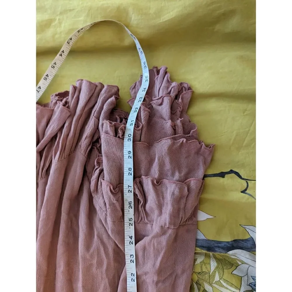 free people Adela pink mini slip dress sz xs